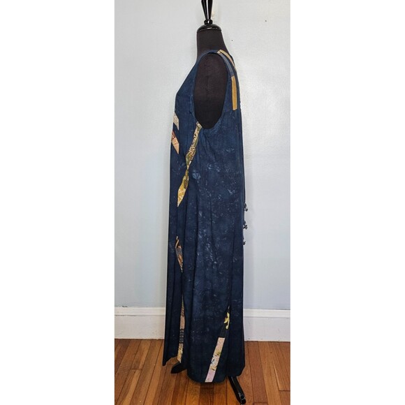NATIVEWEAR DESIGNS Women's Long Duster Vest Medium Artsy Hippie Boho Ethnic - Picture 4 of 7